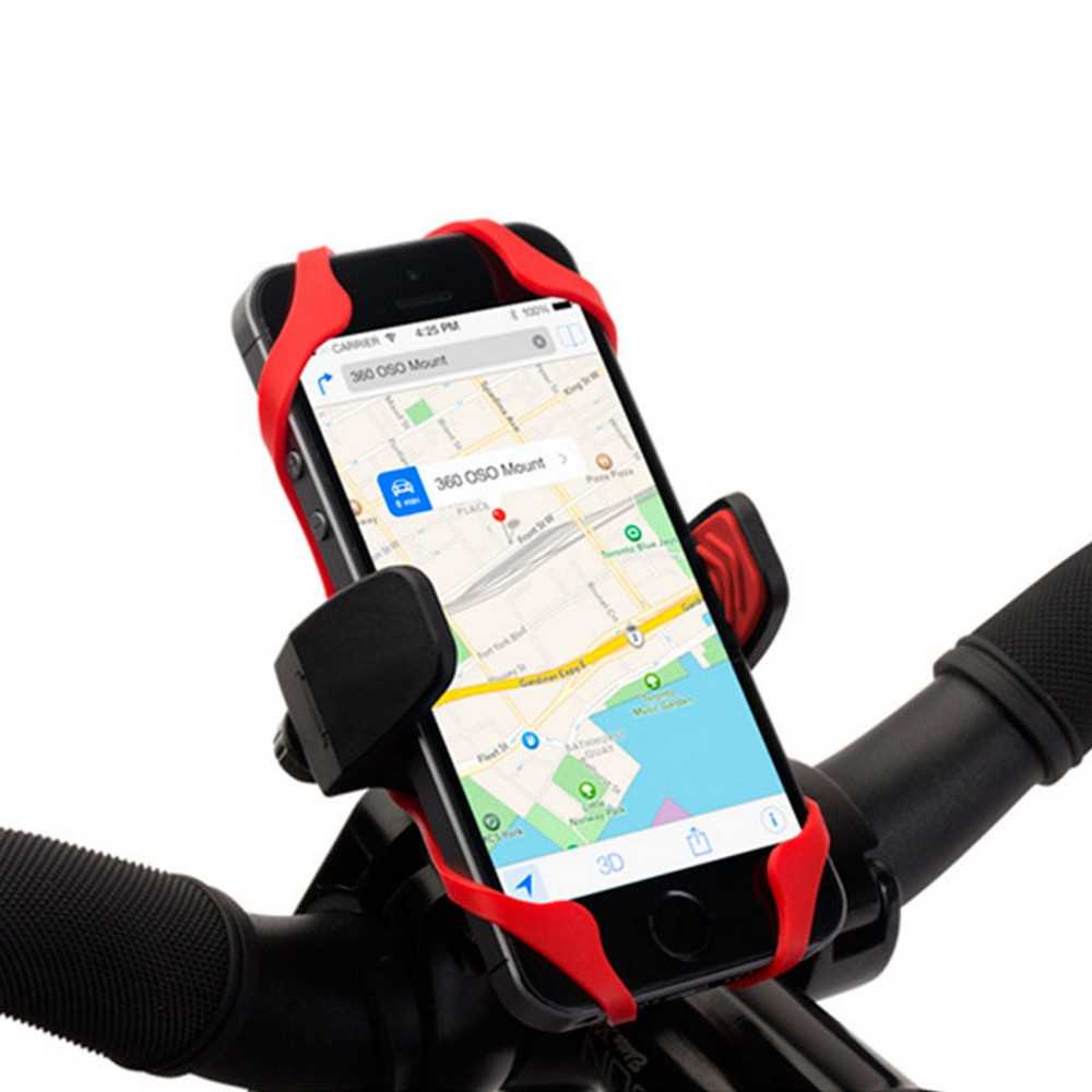 OcioDual Universale Del Supporto Della Bicicletta per Telefoni cellulari e Smartphone Mobile Bici Del Manubrio In Gomma di Fissaggio Smartphone