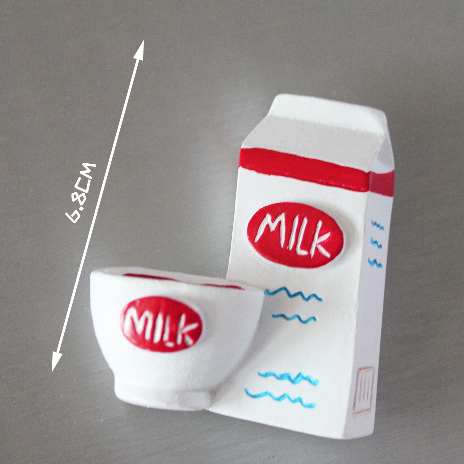 Decoration Refrigerator Magnets Simulation Pizza Sausage Egg Milk Chicken Leg Fridge Magnetic Sticker Egg Tart Souvenir: Burgundy