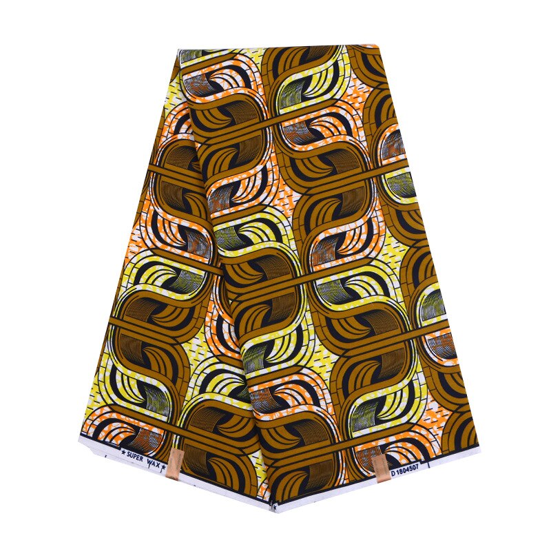 Mooie Noble Mooie Patroon 100% Polyester Afrikaanse Echte Ankara Real Wax Stof 6 Yards