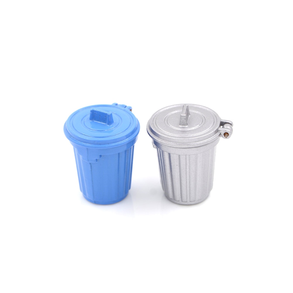 1PCS 1:12 Dollhouse Miniature Accessories Dustbin / Trash Can Simulation Kitchen Furniture Toys