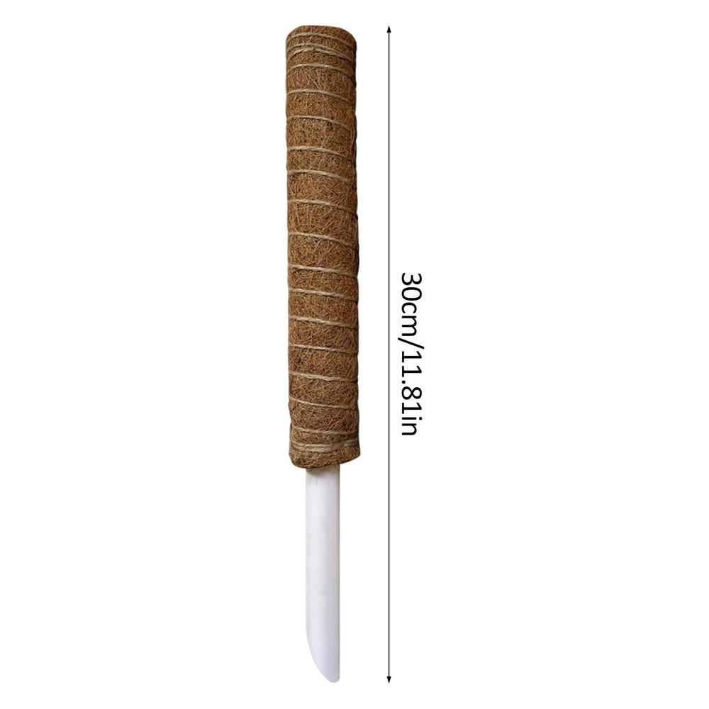 Enredaderas de plantas trepadoras Monstera, poste de musgo, soporte de plantas, Coir tótem de Coco, estacas para cultivar plantas, enrejados de vid de casa en maceta: Blanco