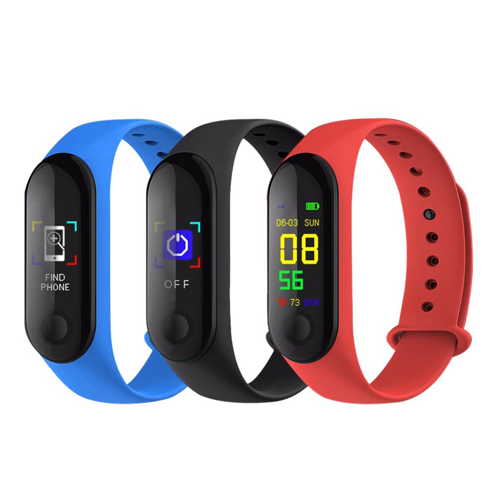 M3- kleurenscherm bluetooth sport smart polsband bloeddrukmeter hartslagmeter fitnessband tracker stappenteller band smartband