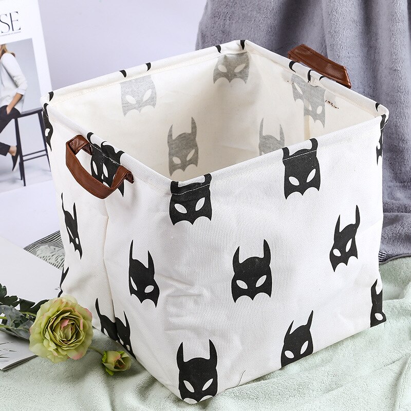 Cube boîte de rangement toile tissu panier de rangement jouet organisateur avec poignées panier pour maison bureau vêtements jouet étagère panier: Color 1