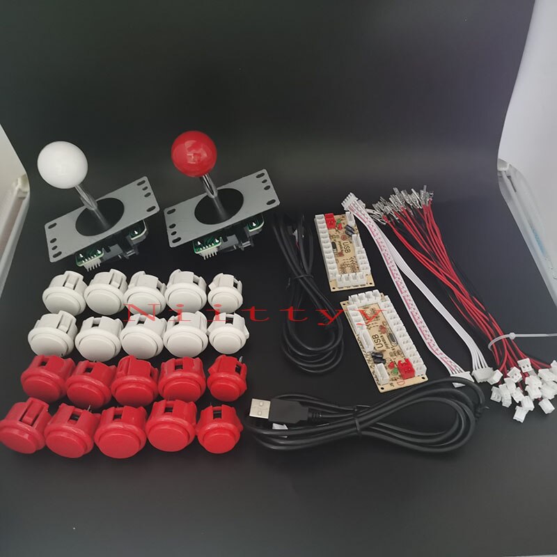 Arcade Joystick Diy Kit Nul Vertraging Arcade Diy Kit Usb Encoder Om Pc PS3 Arcade Sanwa Joystick En Push Knoppen voor Arcade Mame