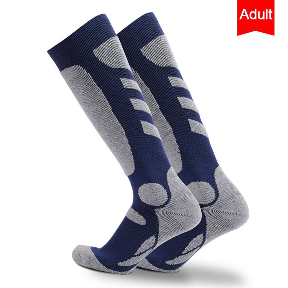 Winter Lange Rohr Ski Socken draussen Sport Bergsteigen Socken Männer Frauen Weiche Verdickt Handtuch Unten Absorbieren Schweiß warm Halten: 03 / XL(43-47)