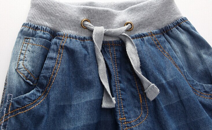 Pojkar sommar jeansshorts märke jeans stora pojkar shorts 1-12y barn & #39 ;s strandshorts casual pojkar shorts