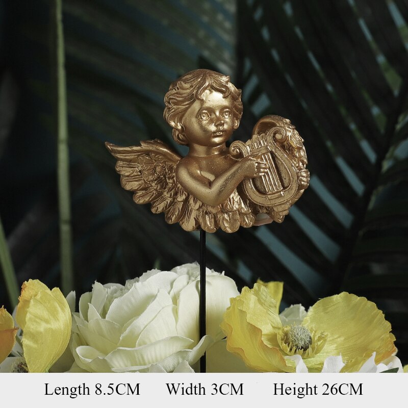 Angel Flower Potted Ornaments Home Garden Ornaments Flower Pot Decoration: Ivory