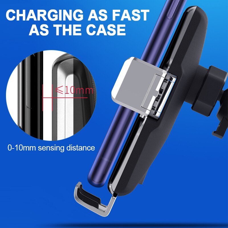 Tongdaytech 15W Caricabatteria Da Auto Senza Fili Per Il Iphone 8 XS 11 Pro Max Automatico Auto Veloce Caricatore Del Supporto Per Samsung s20 S10 S9 S8 Più