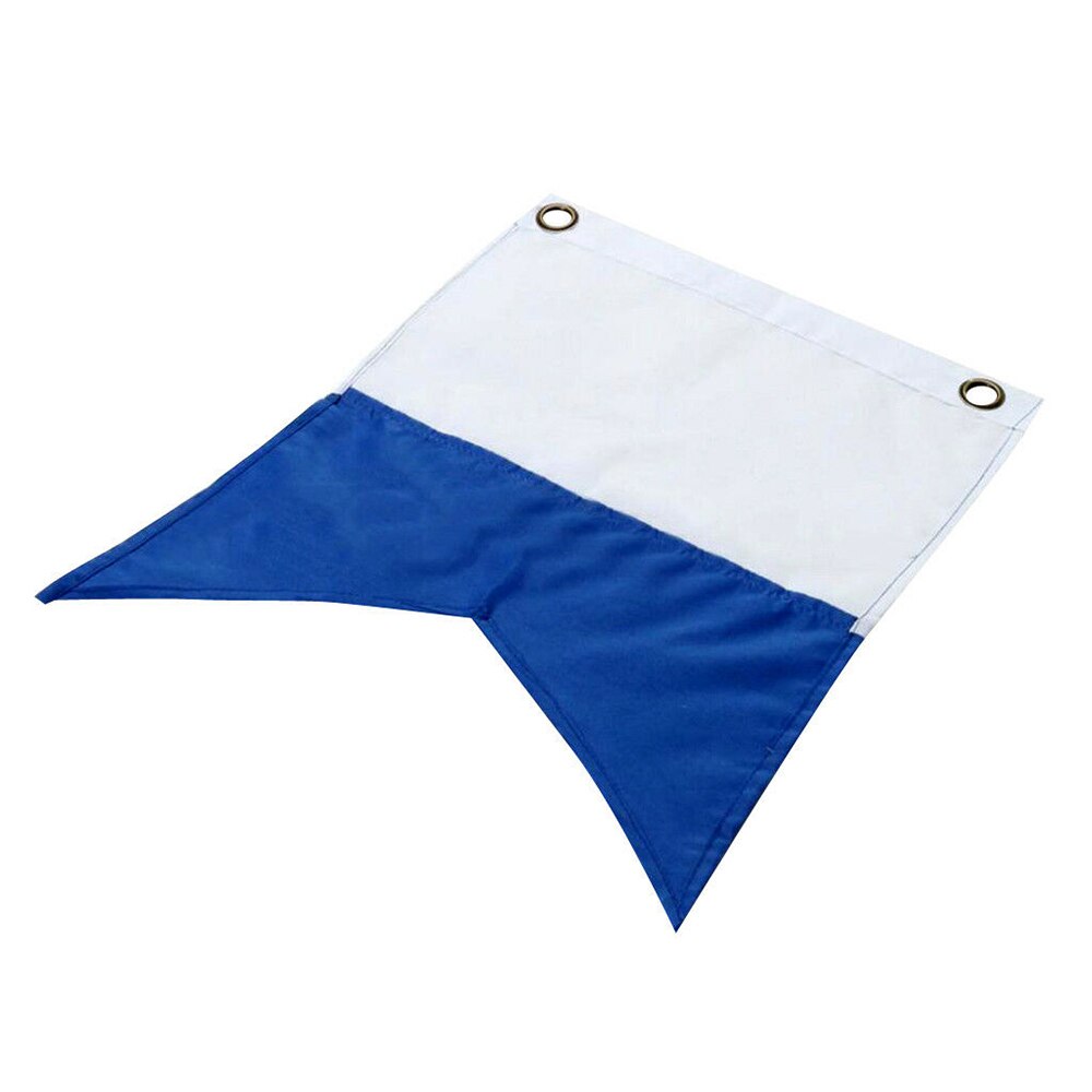 Barco de buceo de poliéster ligero, bandera alfa con arandelas de Metal, accesorios de buceo para natación y agua de 72x60cm