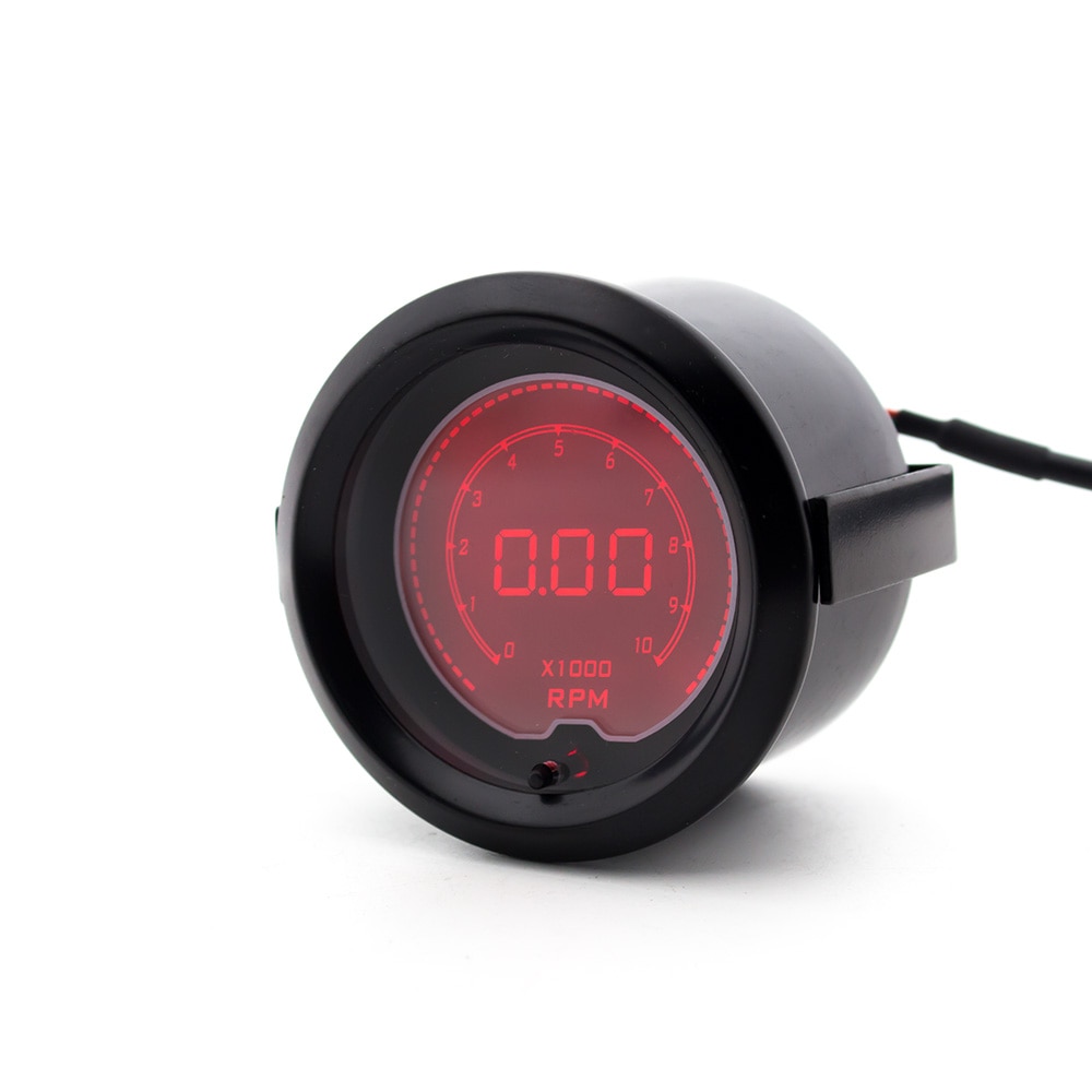 52MM Digital Car Tachometer Adjustable 7 Colors Display Rpm Gauge LCD Rpm Meter Car Meter TT100115