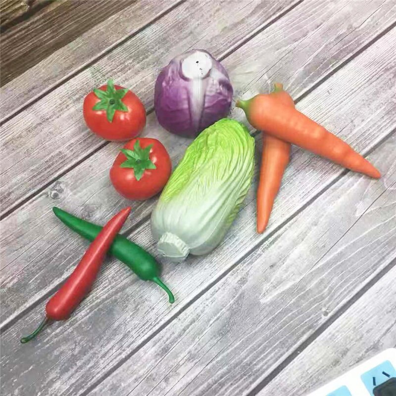 1 pz simulazione puntelli di verdure in plastica modello cucina ornamenti di verdure giocattoli per bambini fotografia puntelli fotografici Mini giocattoli alimentari