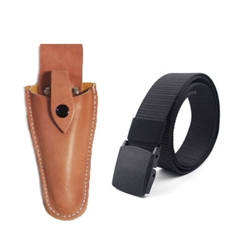 Durable Leather Sheath Pouch Holder Gardening Tools Holster Belt Case for Garden Pruning Pocket for Men Dad