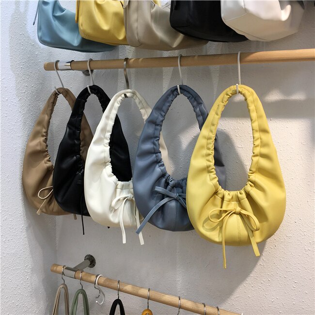 Damestassen voor dames leren handtassen dames wolken handtas messenger schoudertas dames vintage leren dumplings bolso