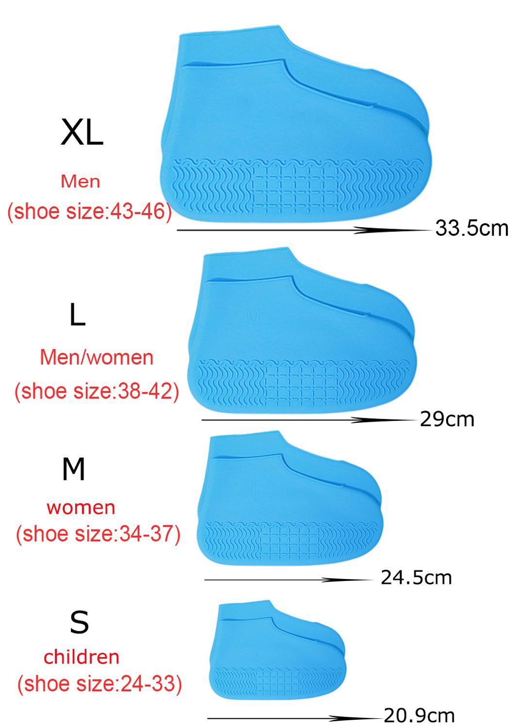Couvre-chaussures imperméables en Silicone, surchaussures lavables, réutilisables avec fermeture éclair, résistantes aux bottes de pluie antidérapantes, pour hommes et femmes