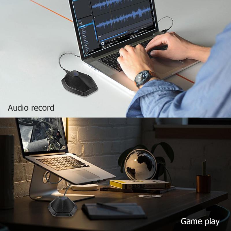 G11 Touch Butoon Condenser Desktop Microphone Omnidirectional Conference Microphone Mic for Meeting Room Seminars microphone