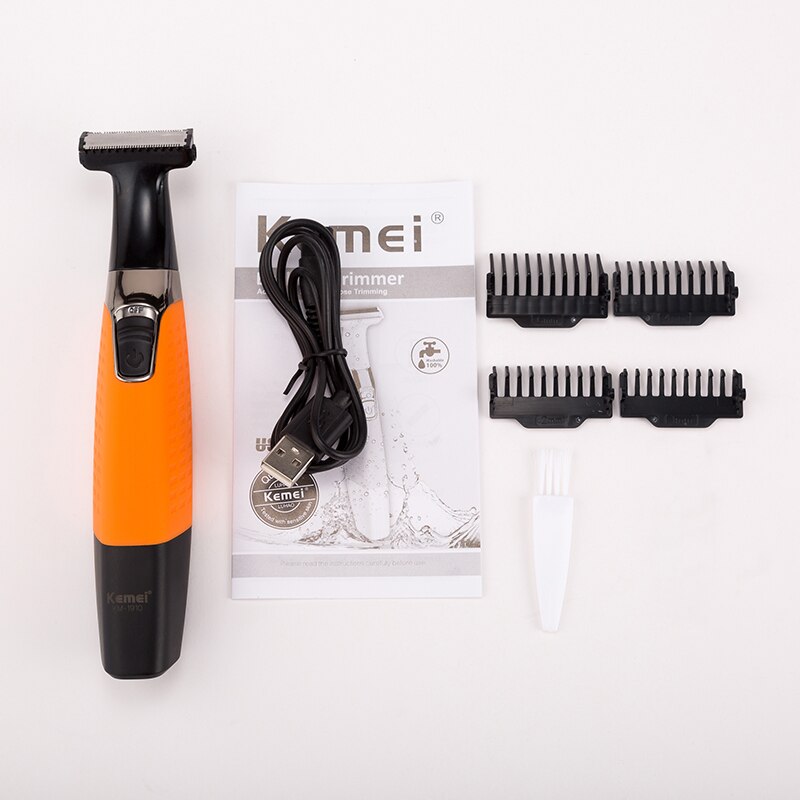 Kemei KM-1910 wiederaufladbare elektrische rasierer bart rasierer elektrischen rasierer körper trimmer männer rasieren maschine haar trimmer gesicht pflege