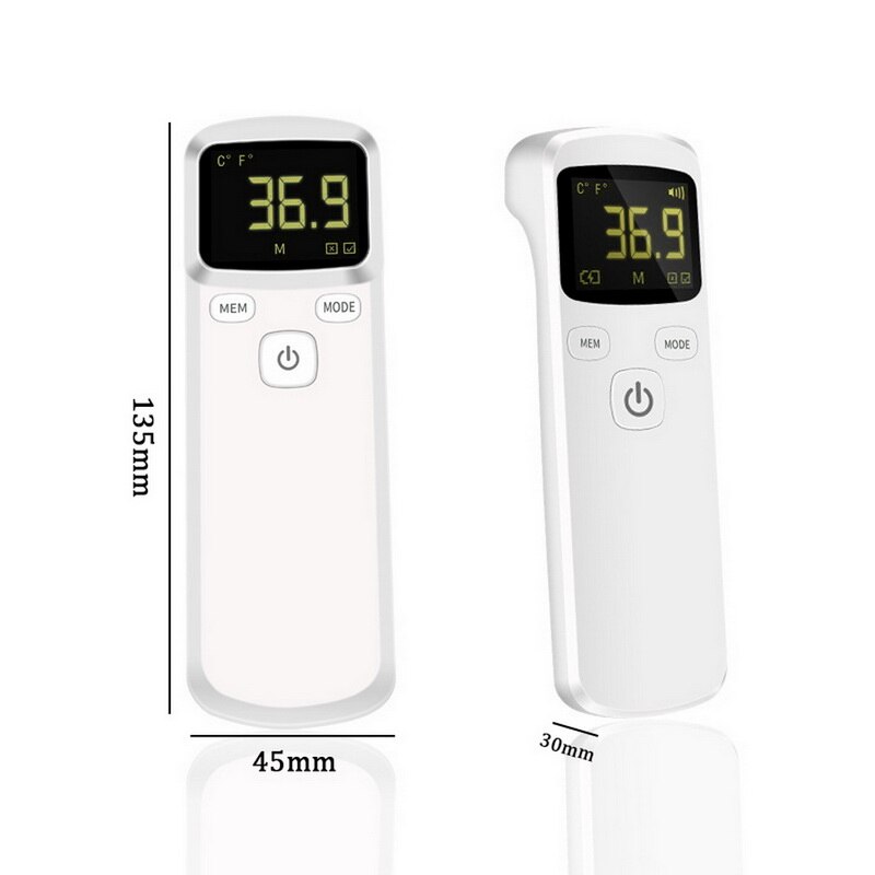 Contactloze temperatuur digitale infrarood thermometer 1- seconden nauwkeurige meting ir infrarood thermometer meting lcd digitaal