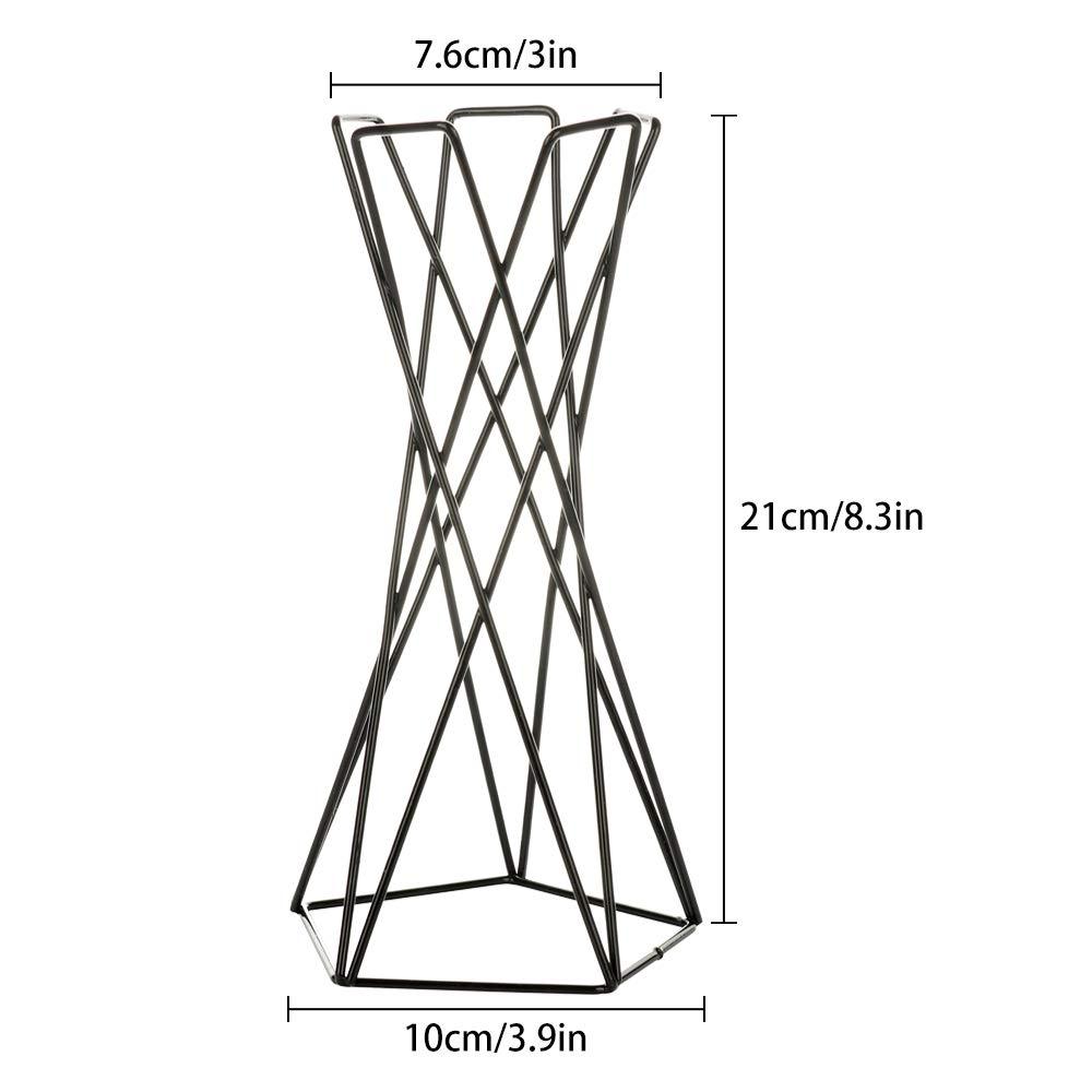 Soporte de planta Pentagonal con antorcha de piña de aire, mesa, recipientes para plantas de Metal, bastidores para flores de hierro geométricos irregulares, decoración del hogar