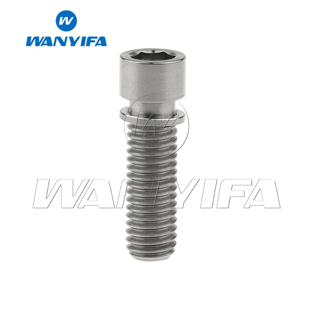 Wanyifa Cycling Titanium Ti Allen Head bolt M8x20 25mm for BMX Stem Bike Screws Bicycle Stem Bolts
