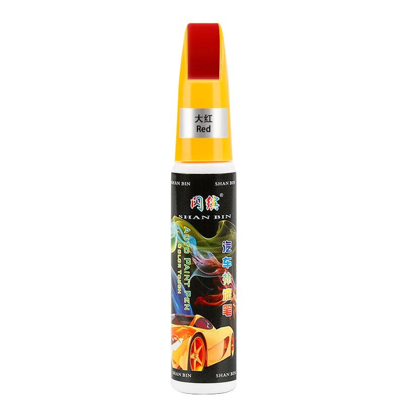 Car Mending Fill Paint Pen Tool Applicator Waterproof Touch Up Car Paint Repair Coat Painting Scratch Clear Remover: 1pc red
