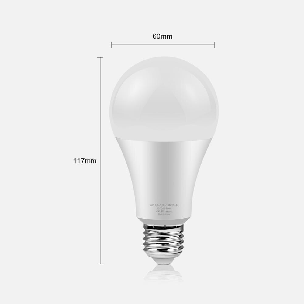 Smart ampul wifi pære siri led  e27 apple homekit intelligent lys stemmestyring fuld farver pære rgb lampe bluetooth