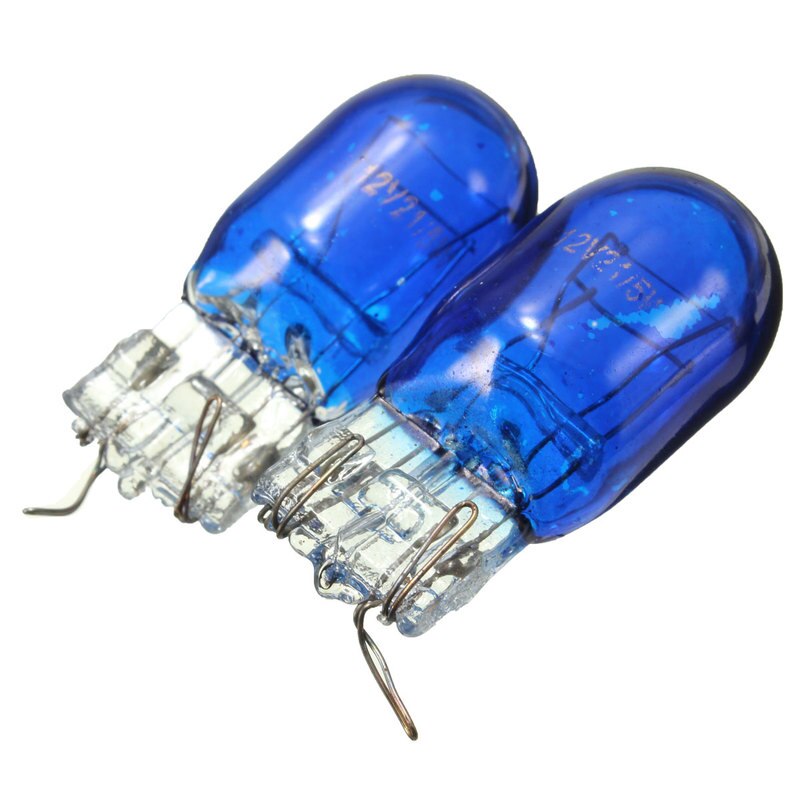 One Pair Halogen Signal Lamp W21 5W T20 580 7443 7440 Xenon White 5000K Halogen Side Light Hid Bulb Lighting