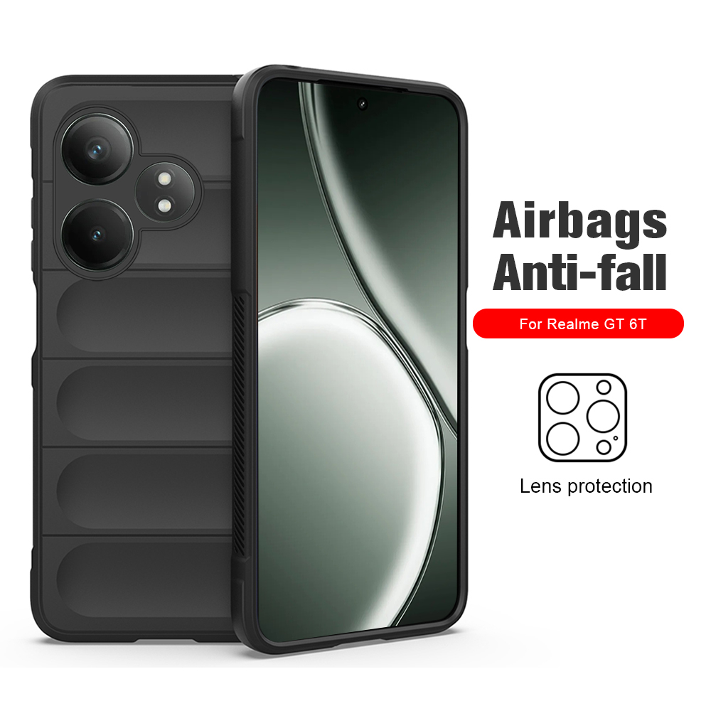 Liquid Silicone Shockproof Bumper Back Cover For Realme GT 6T Neo 6 SE 6se GT6 6 T Neo6SE Case Camera Protector Shell Fundas