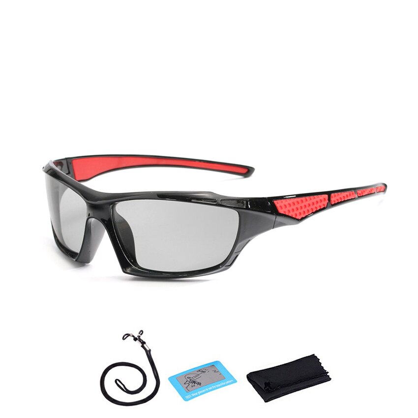 Gafas polarizadas y fotocromáticas para pescar, lentes deportivas polarizadas para hombre y mujer, gafas de sol con cuerda para conducir y pescar: F31