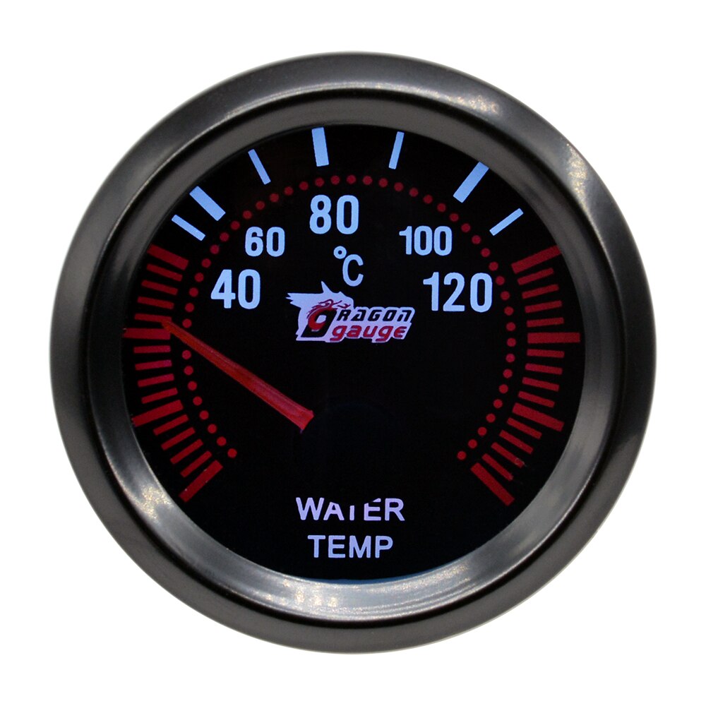 Dragong 52mm Auto Car Boost Trubin Vacuum Water Temp Oil Temperature Oil Pressure Volt Gauge Tachometer RPM Meter: Water temp