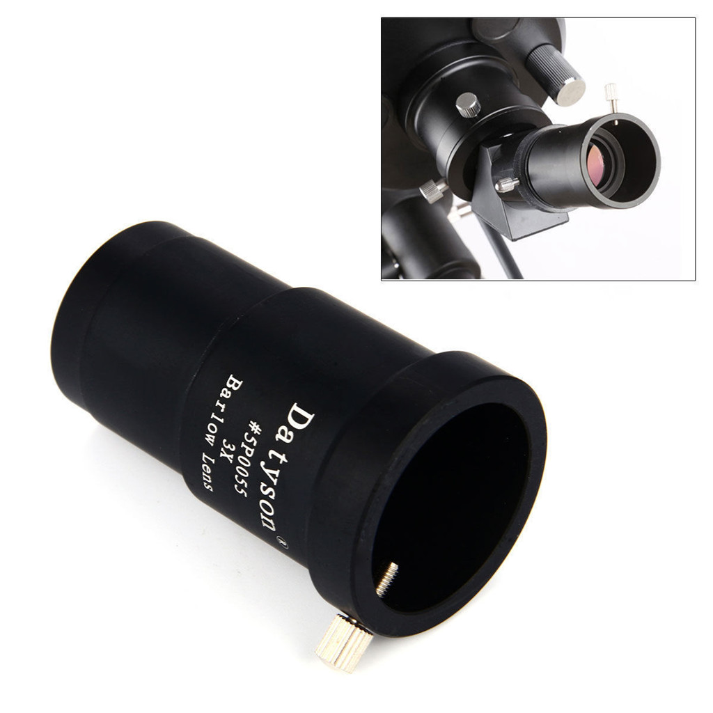 3x förstoringsbarlow lins metall för 1.25 ''  / 31.75mm teleskop okular tillbehör