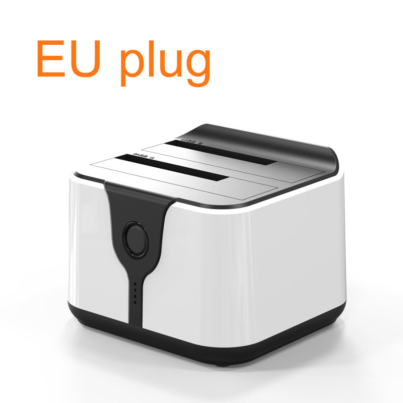 HD05 Aggiornato! 2 Baia 2.5/3.5USB 3.0 a SATA HDD SSD attracco stazione doppio Baia molo stazione con Funzione di clone di Presa 12TB di Leggere: EU spina