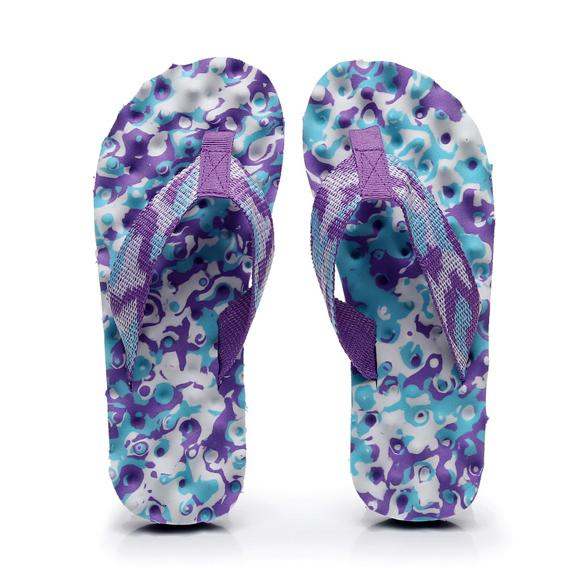 Femmes tongs pantoufles été à l'intérieur chaussures Camouflage sandales pour dames salle de bains pantoufles