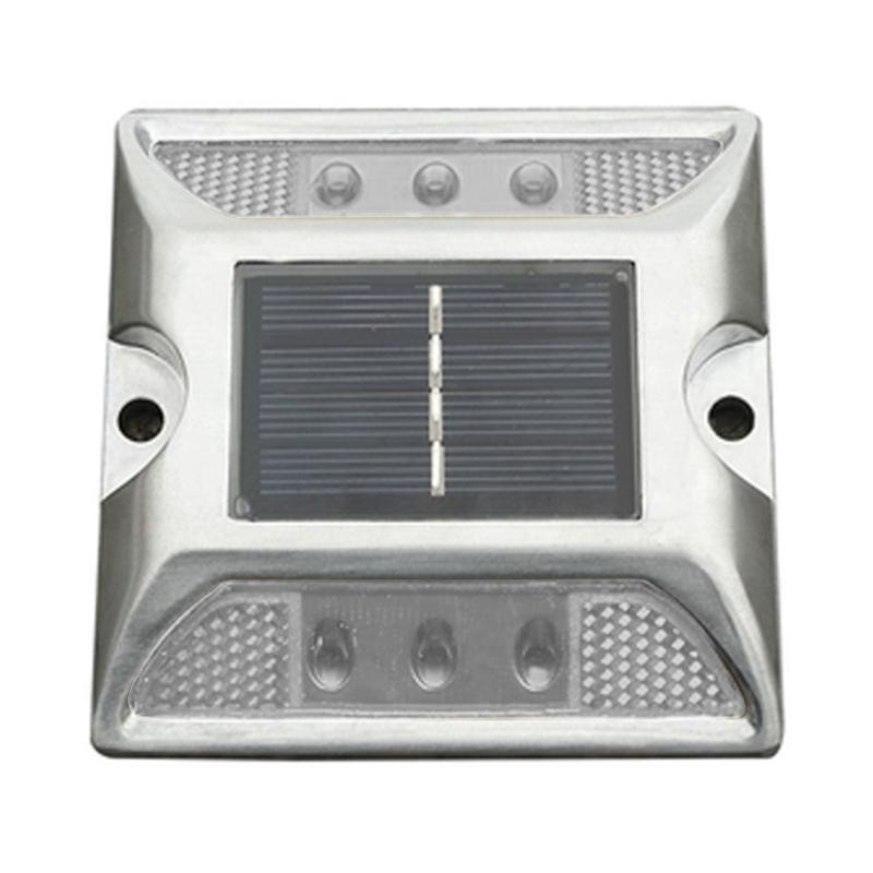 Route Voyant Étanche En Aluminium LED Solaire Lumières de Plate-Forme Extérieure Sol Feux LED Solaire: White