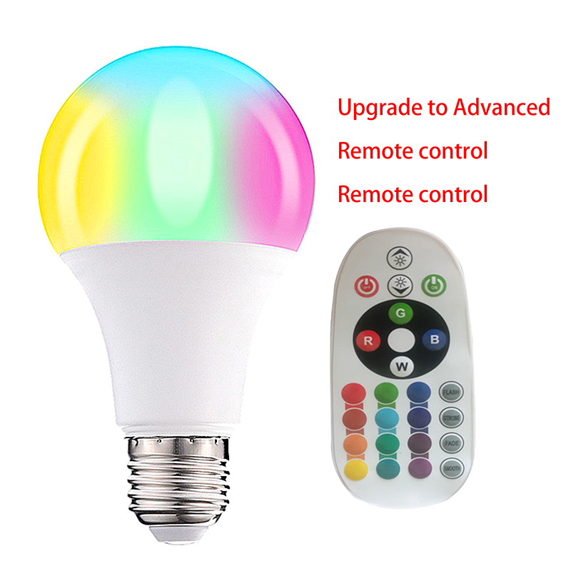 LED farbige Glühbirnen bunte Fernbedienung Glühbirne RGB Farbwechsel Globus E27 Schraube Mund Innen beleuchtung Dimmen kleine Nacht lampe