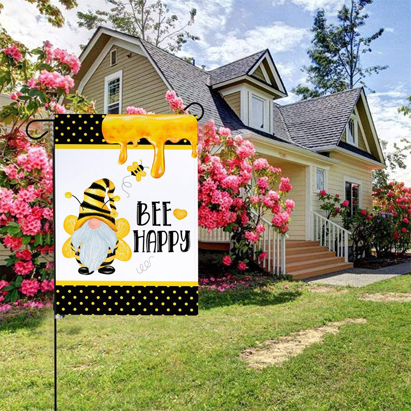 Decoración de banderas del Día de la madre, Nome, Bandera de San Valentín, porche, jardín, patio, decoración de césped, herramienta de decoración: B