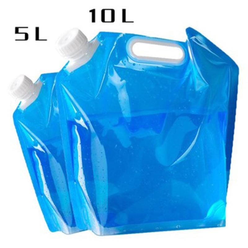10l/15l pvc vikbar vattenpåse campingutrustning bärbar utomhus picknick hopfällbara dricksvattenpåsar miljövänlig vattenbärare