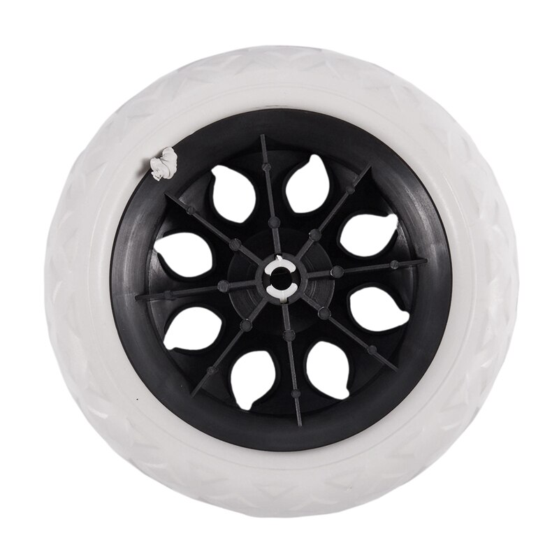 3X Black White Plastic Core Foam Shopping Trolley Cartwheel Casters