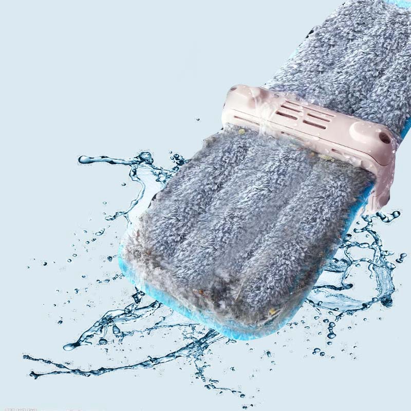 Fregona plana de alta venta, fregona giratoria de acero inoxidable para lavar a mano, fregona giratoria para casa, oficina, herramienta de limpieza, almohadilla de microfibra para suelo de cocina