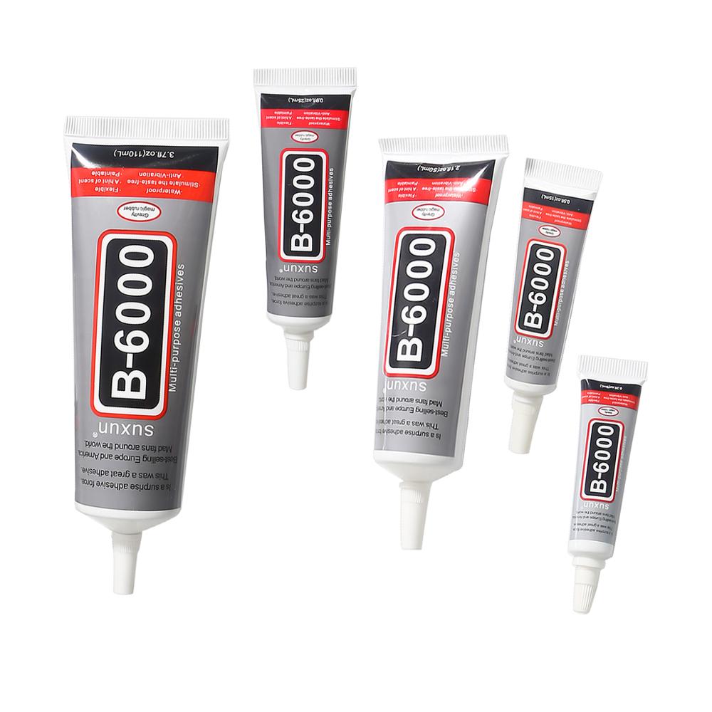 B6000 Glue For Rhinestones Crystal Adhesive Jewelry 9ml 15ml 50ml 110ml Needles Epoxy Resin Diy Jewelry Crafts Glass Supplies