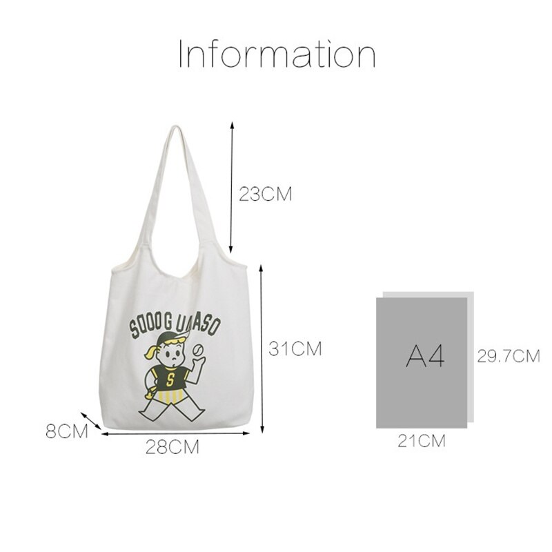 Vrouwen Canvas Boodschappentas Afdrukken Vrouwelijke Katoenen Doek Schoudertas Casual Eco Handtas Tote Herbruikbare Grocery Shopper Bag