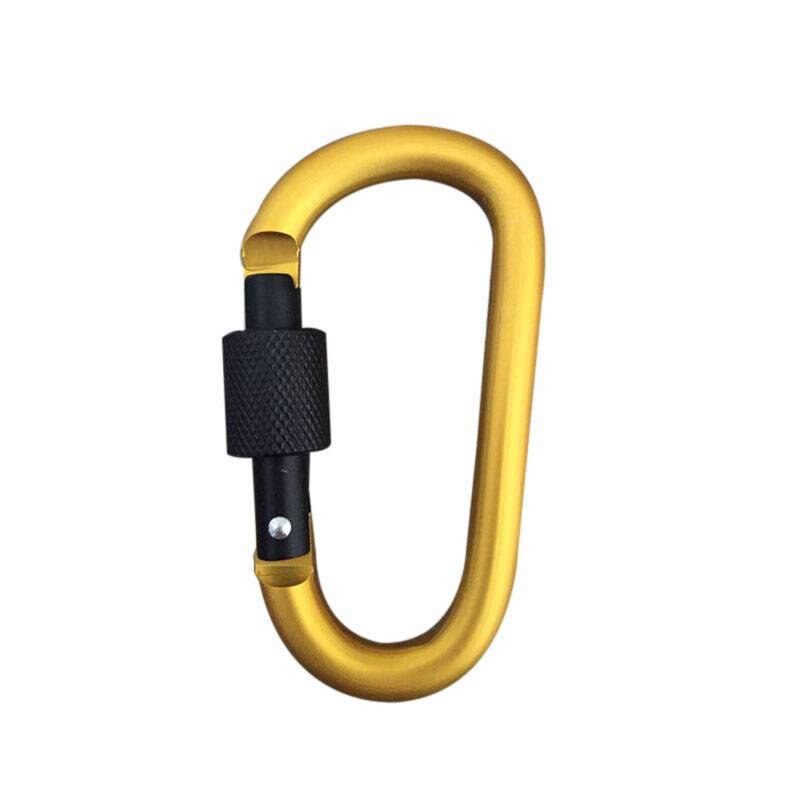 Aluminium karabijnhaak d-ring sleutelhanger clip camping sleutelhanger karabijnhaak outdoor reisset -: J