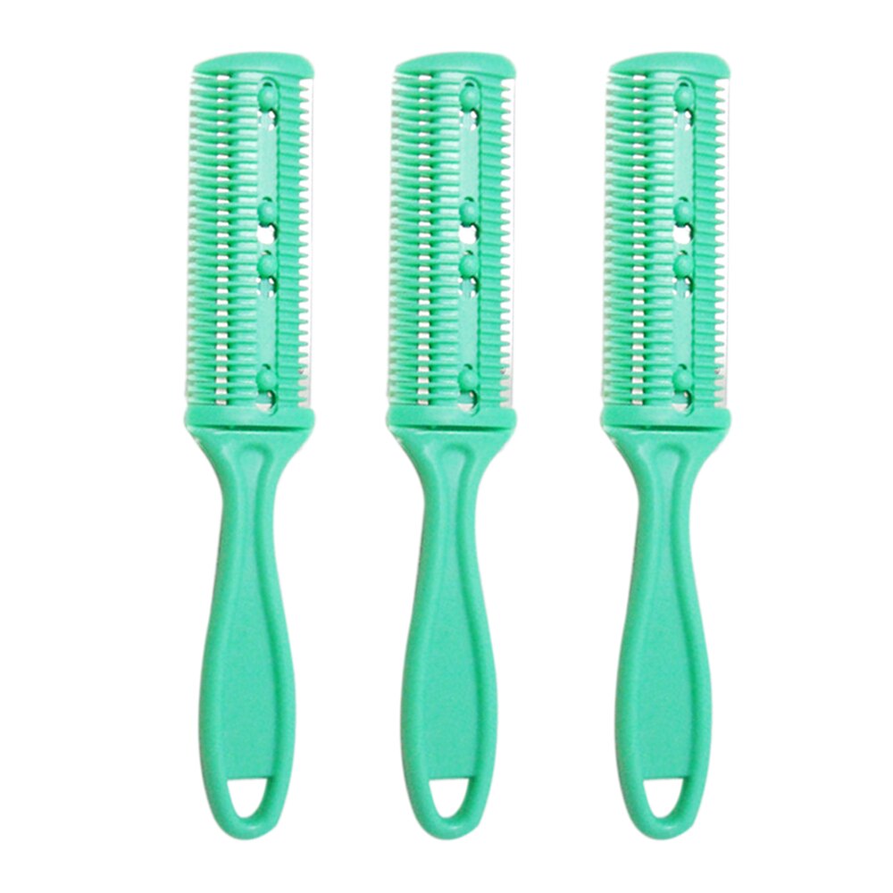3Pcs Razor Comb Hair Cutter Comb Cutting Scissors Hair Thinning Comb Slim Haircuts Cutting Tool Razor Comb: 2