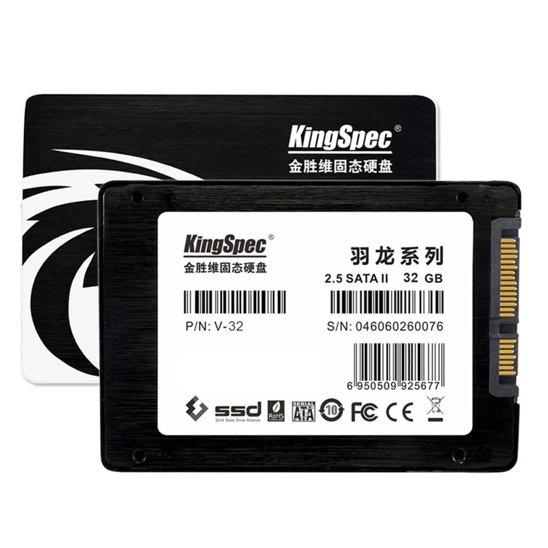 KingSpec 32GB MLC 2.5-Inch SATAIII 6Gb/S Internal Solid State Drives for Desktop/Laptop PC