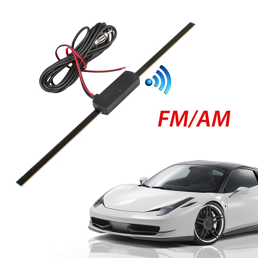 Voorruit Auto Am Fm Radio Antenne Signaal Versterker Booster 12V Universele Antena