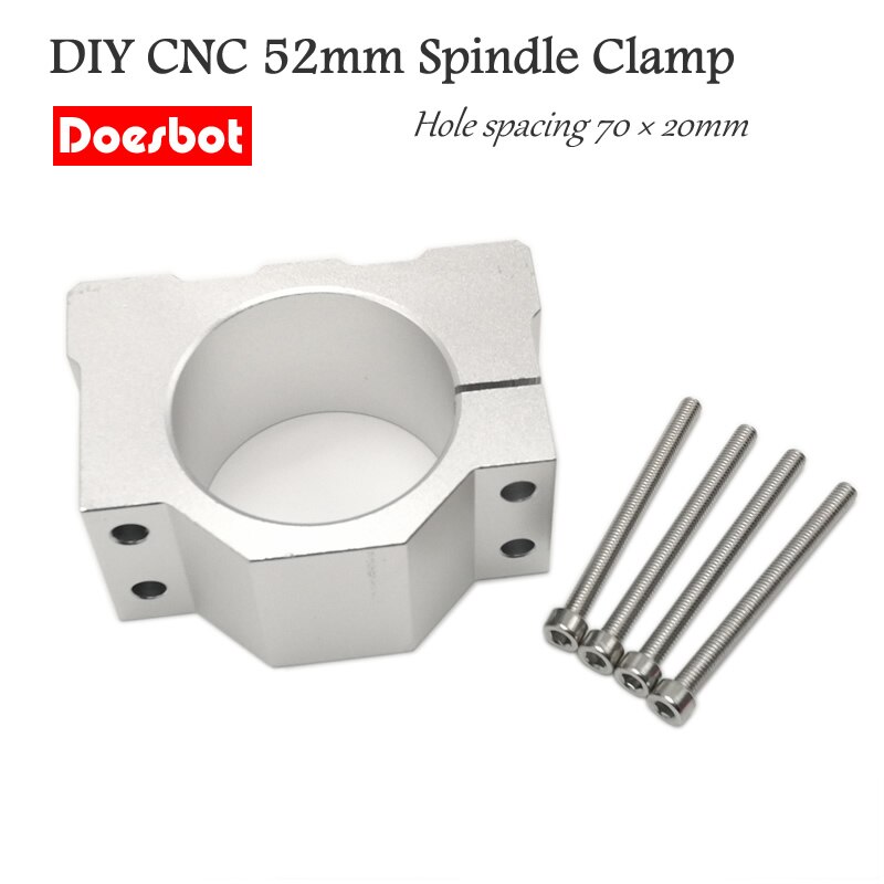 52mm Aluminum CNC Spindle Motor Bracket Clamp Rout... – Vicedeal