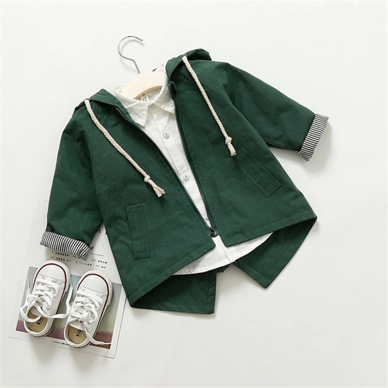 Baby Konijn Oren Jas Jongens Meisjes Herfst Winterbreaker INS Hotsale Baby Leuke Bunny Bovenkleding Kids Kleding D0487: D0487 green / 3T