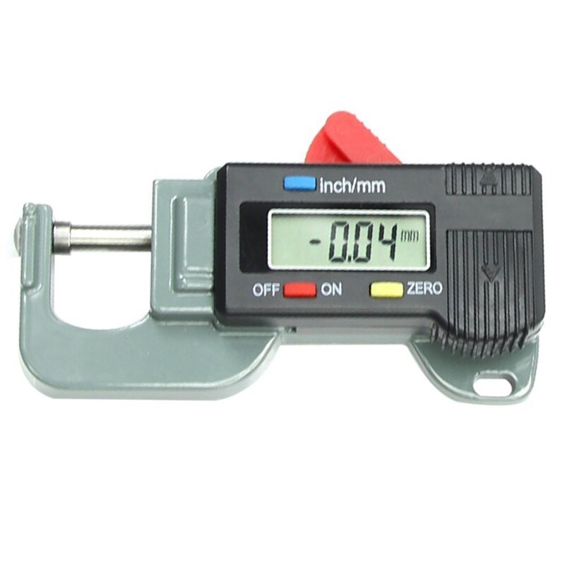 Portable Precise Digital Thickness Gauge Meter Metal Tester Micrometer 0 to 12.7mm: Default Title