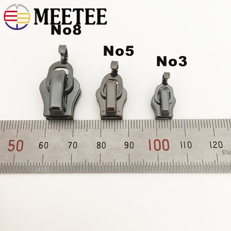 20pcs 3# 5# 8# Auto Lock Zipper Sliders for Metal Zippers Luggage Bag DIY Hardware Zipper Pull Head Crafts Accessories AP568