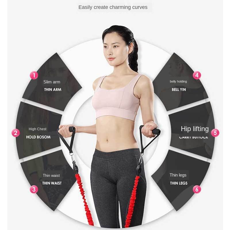 Pedal Chest Expander Men's Thin Leg Belly Control Pulling Rope Sit-ups Home Fitness Equipment Sports Auxiliary Rope Model Number