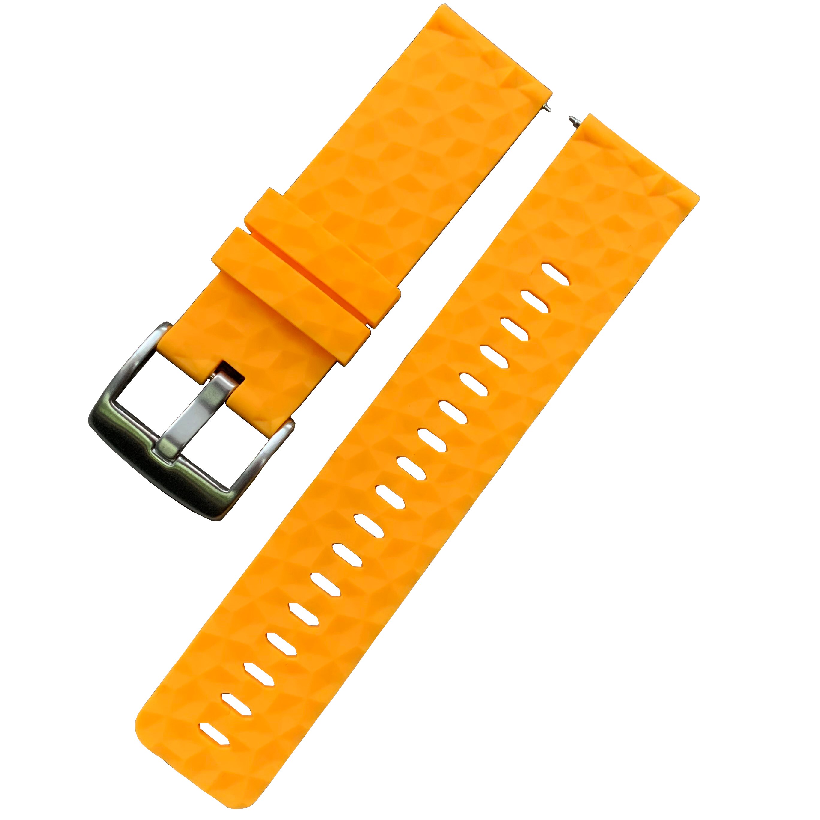 24mm Silicone Rubber Watch Strap For Suunto 9 / Baro Watch Band Suunto 7 Watchband Spartan Watch Band Traverse Strap: yellow sliver clasp